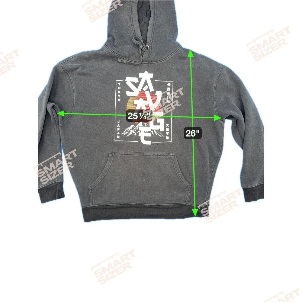 Tokyo Japan Graphic Hoodie Sweatshirt Mens XL Black Hooded Pullover‎ - Picture 7 of 7